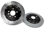 Baer EradiSpeed+ 2-Piece Drilled and Slotted Rotors, Rear Pair - 2262023